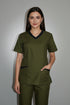 Women's 4-Pocket Rounded V-Neck Scrub